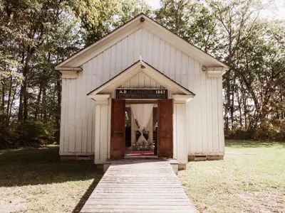 Cameron Church exterior, front view.