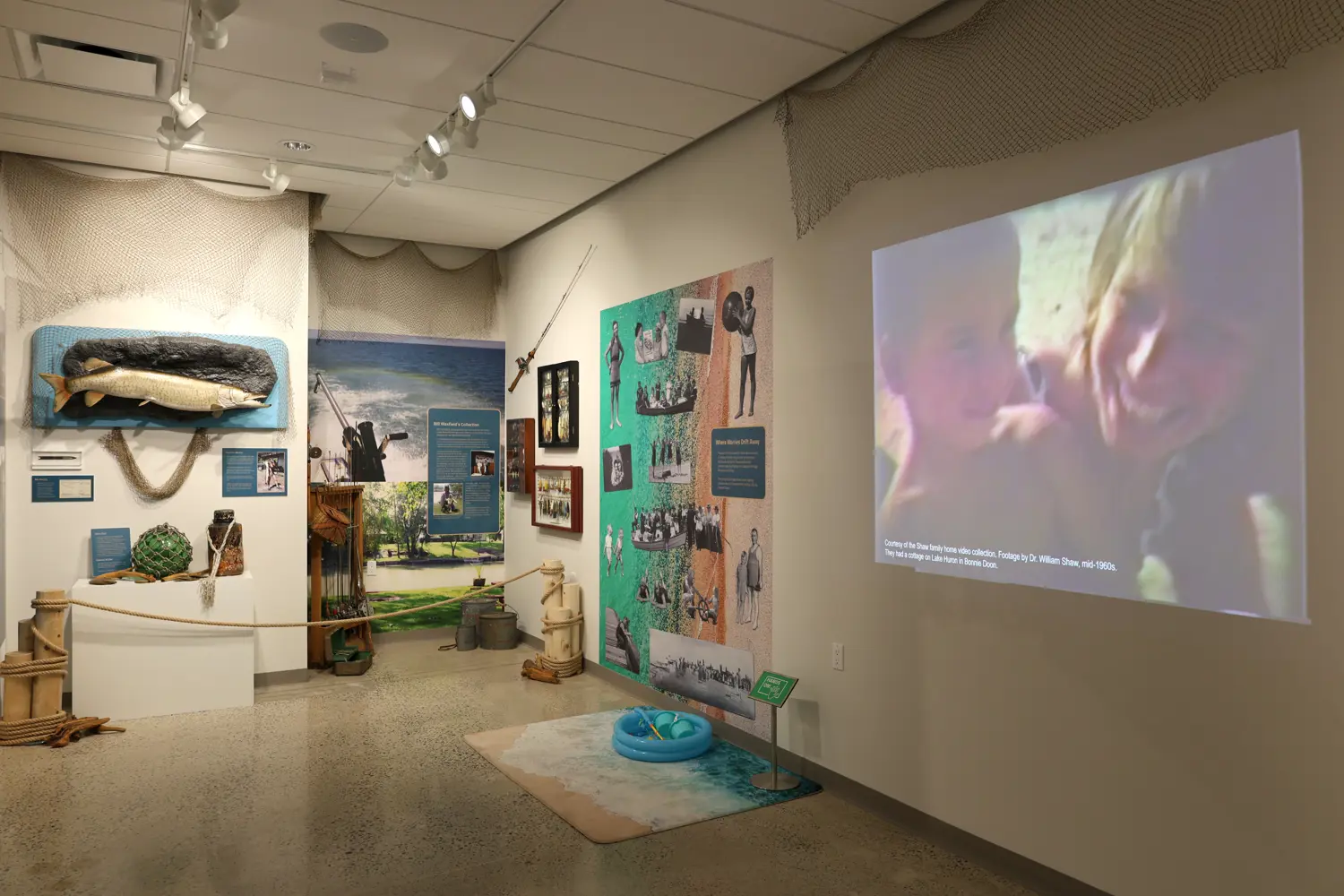 Bluewaterland exhibit installation image.