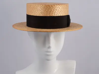 Straw boater hat