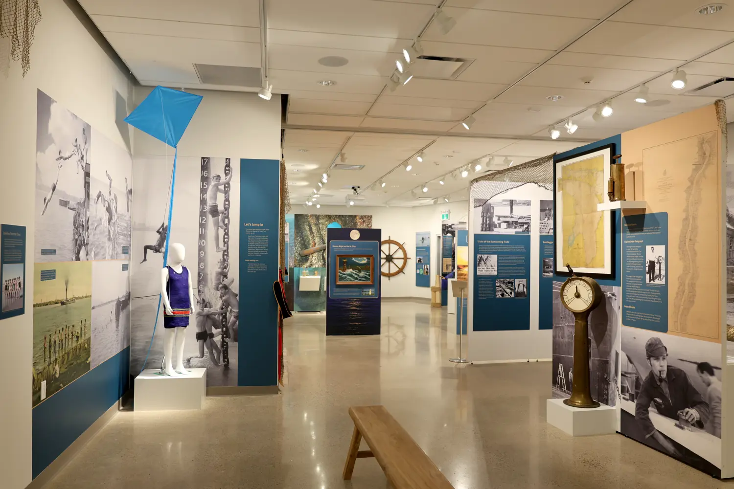 Bluewaterland exhibit installation image.